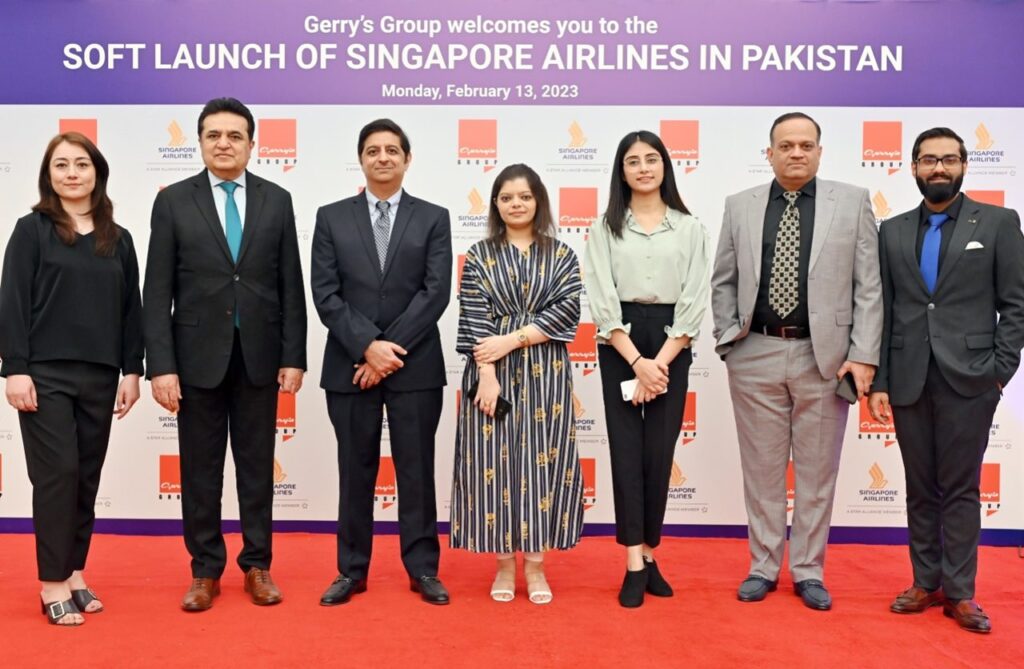 Gerry's launch of Singapore Airlines in Pakistan