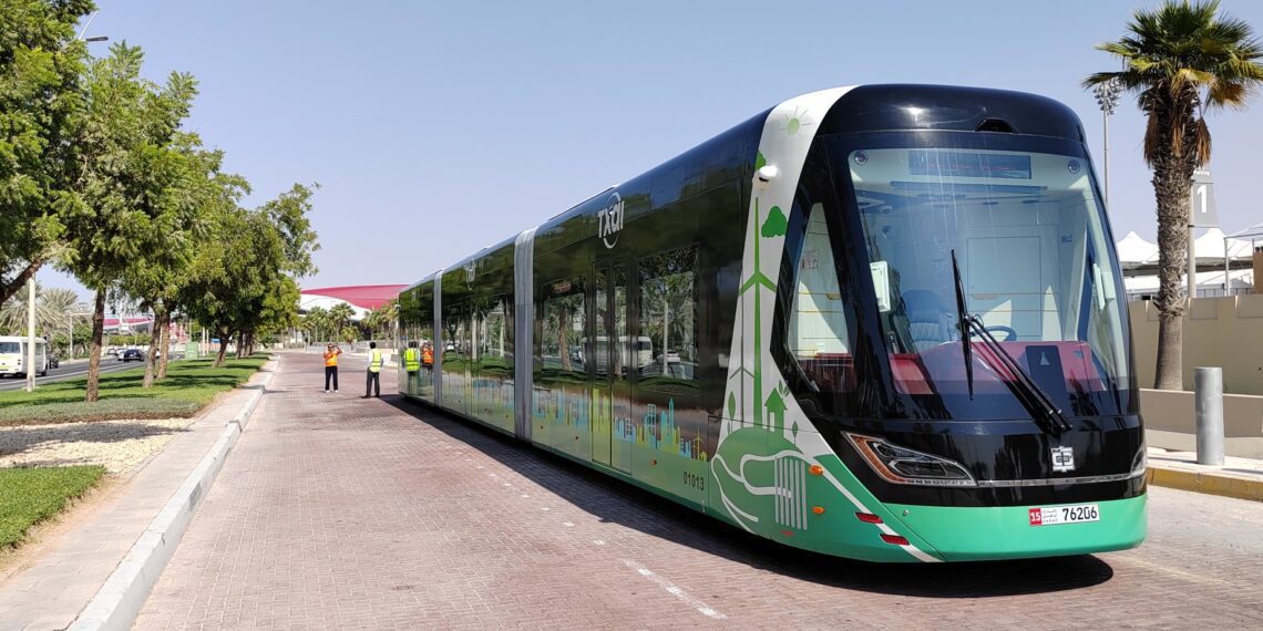 Electric bus in Abu Dhabi